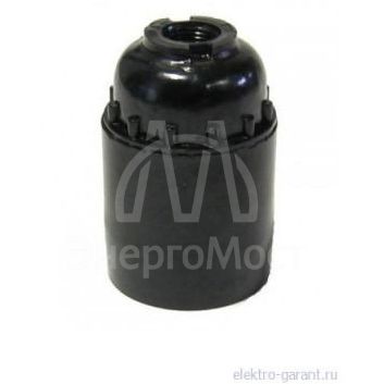 Патрон карболитовый подвесной E27 M12 черн. TOKOV ELECTRIC TKE-C05-PKB-27-12