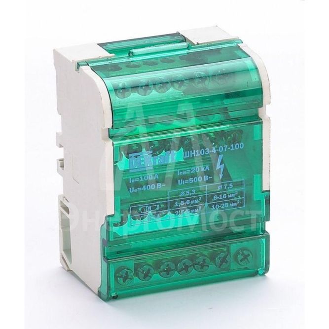 Кросс-модуль на DIN-рейку 4х7 групп 100А ШН-103 SchE 32017DEK