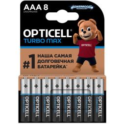Элемент питания алкалиновый AAA/LR03 (блист. 8шт) Turbo Max Opticell 6053008