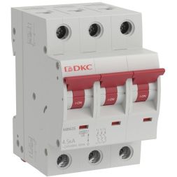 Выключатель автоматический модульный 3п C 6А 4.5кА MB63 YON MB63S-3PC06