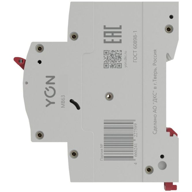 Выключатель автоматический модульный 3п C 6А 4.5кА MB63 YON MB63S-3PC06