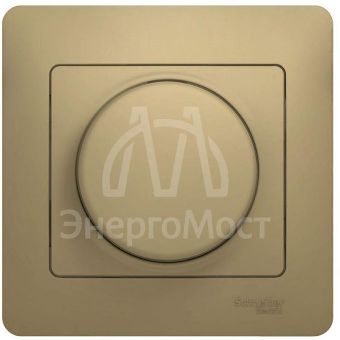 Светорегулятор (диммер) СП Glossa 300Вт поворот. в сборе титан SchE GSL000434