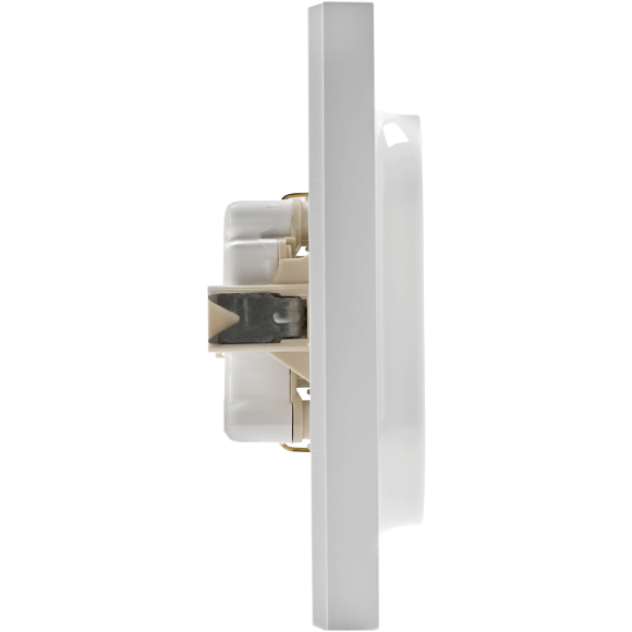 Розетка 2-м AtlasDesign 16А с заземл. в сборе бел. SchE ATN000124