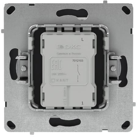 Выключатель 1-кл. KANT черн. уголь DKC 7012103