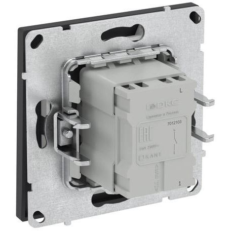 Выключатель 1-кл. KANT черн. уголь DKC 7012103