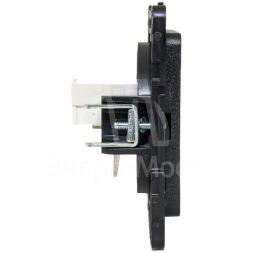 Механизм розетки RJ-45 1-м Стокгольм черн. PROxima EKF EZK01-035-10
