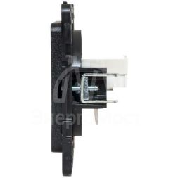 Механизм розетки RJ-45 1-м Стокгольм черн. PROxima EKF EZK01-035-10