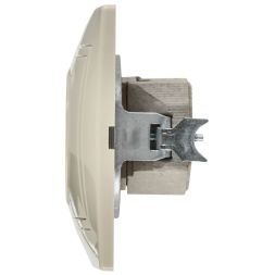 Розетка 1-м СП Кварта 10А IP20 без заземл. крем. IEK ERK13-K33-10-DM