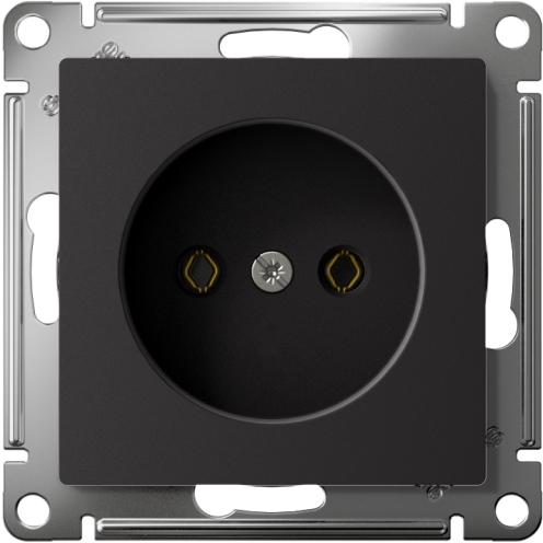Розетка AtlasDesign 16А без заземл. без шторок быстрозажим. клем. механизм карбон SE ATN001041S