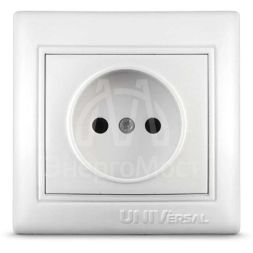 Розетка 1-м СП Севиль 16А IP20 бел. Universal С0022
