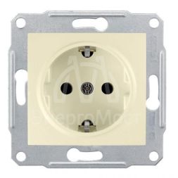Механизм розетки 1-м СП Sedna без защ. шторок с заземл. беж. SchE SDN3000547