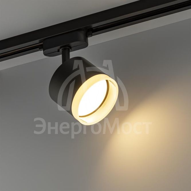 Светильник трековый ARTLINE поворотный 85х85х70мм GX53 230В алюм./пластик. 4кв.м черн. Ritter 59862 0