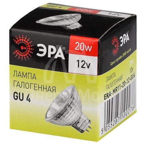 Лампа галогенная GU4-MR11-20W-12V-30Cl ЭРА C0027361