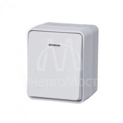 Выключатель 1-кл. ОП AtlasDesign Profi54 с подсветкой 10 АХ бел. SchE ATN540113