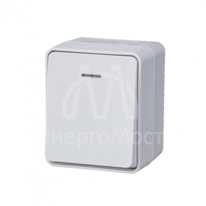 Выключатель 1-кл. ОП AtlasDesign Profi54 с подсветкой 10 АХ бел. SchE ATN540113