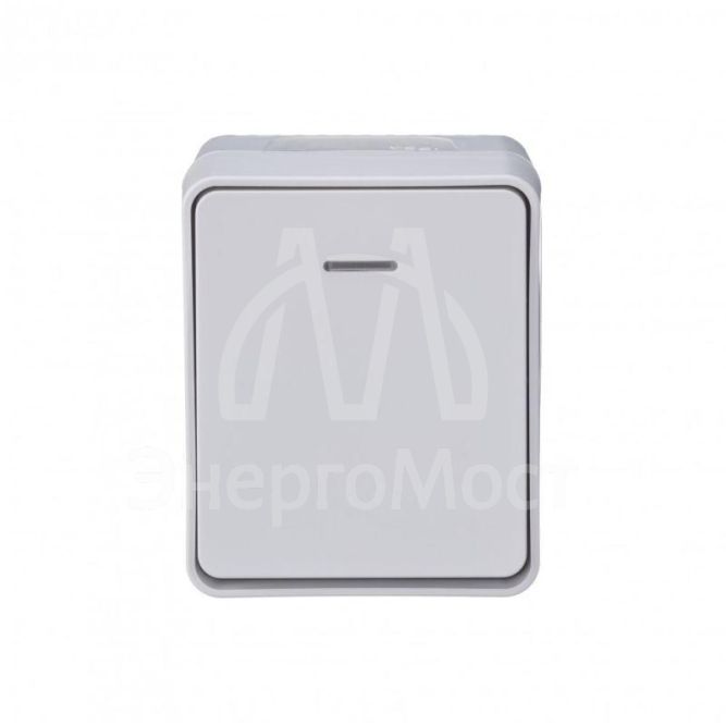 Выключатель 1-кл. ОП AtlasDesign Profi54 с подсветкой 10 АХ бел. SchE ATN540113