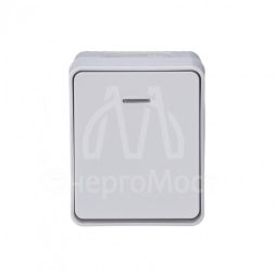 Выключатель 1-кл. ОП AtlasDesign Profi54 с подсветкой 10 АХ бел. SchE ATN540113