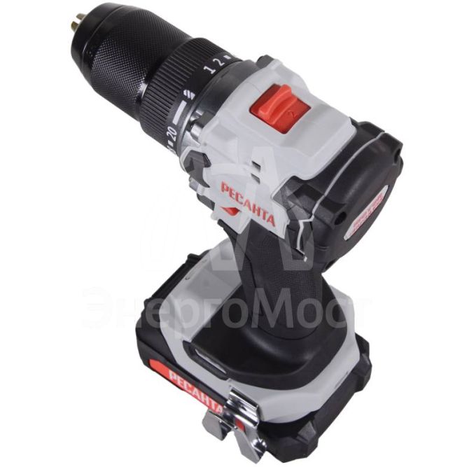 Дрель-шуруповерт аккумуляторная Ресанта ДА-20-2ЛК-БП (бесщеточный двигатель)