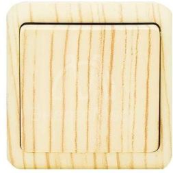 Выключатель 1-кл. 1п ОП Viola 10А IP20 беленый дуб LEZARD 751-5200-100