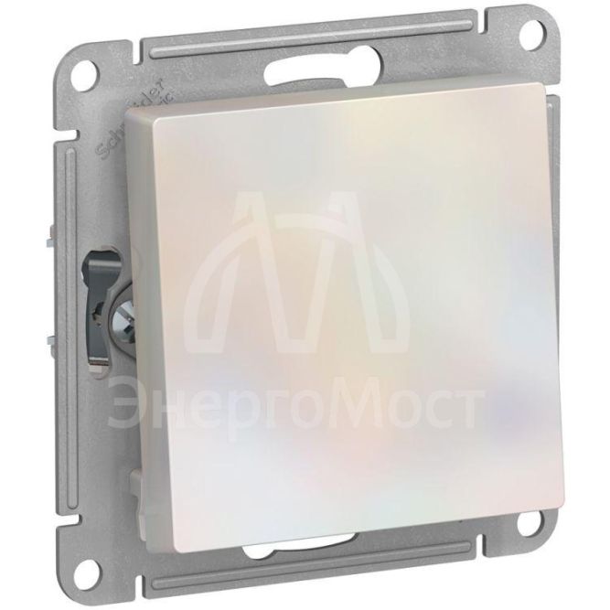 Механизм переключателя 1-кл. СП AtlasDesign 10А IP20 (сх. 6) 10AX жемчуж. SchE ATN000461