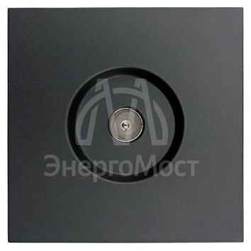 Розетка ТВ оконечная СП ZIMA IP20 черн. бархат LEZARD 704-4288-130