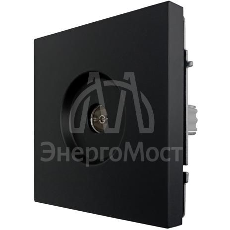 Розетка ТВ оконечная СП ZIMA IP20 черн. бархат LEZARD 704-4288-130