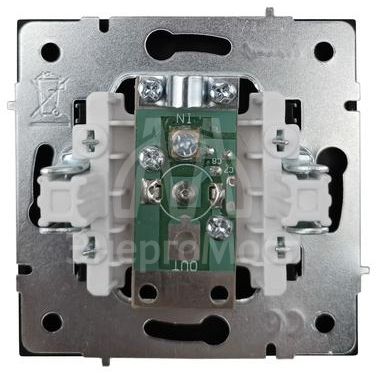 Розетка ТВ оконечная СП ZIMA IP20 черн. бархат LEZARD 704-4288-130