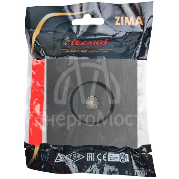 Розетка ТВ оконечная СП ZIMA IP20 черн. бархат LEZARD 704-4288-130