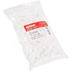 Дюбель-хомут 6-12 прямоуг. бел. (уп.100шт) Rexant 07-4612