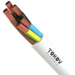 Провод TOKOV ELECTRIC ПВС 5х2.5(4х2.5+1х2.5) 380В Б (уп.100м) 1945531