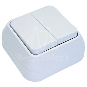 Выключатель 2-кл. ОП 10А IP20 бел. Makel 45103