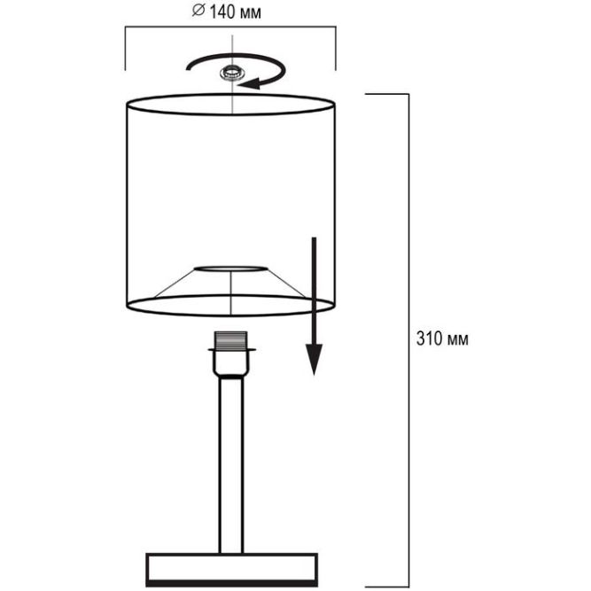 Светильник настольный JH1-01-iv 1х60Вт E27 (основа: натуральное дерево) IP20 JazzWay 5058231
