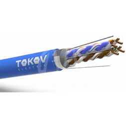 Кабель витая пара F/UTP 4х2х24AWG(0.57мм) кат.6 PVC TOKOV PRO Fluke tested (м) TOKOV ELECTRIC TKP-C08-F/UTP-42-6-305