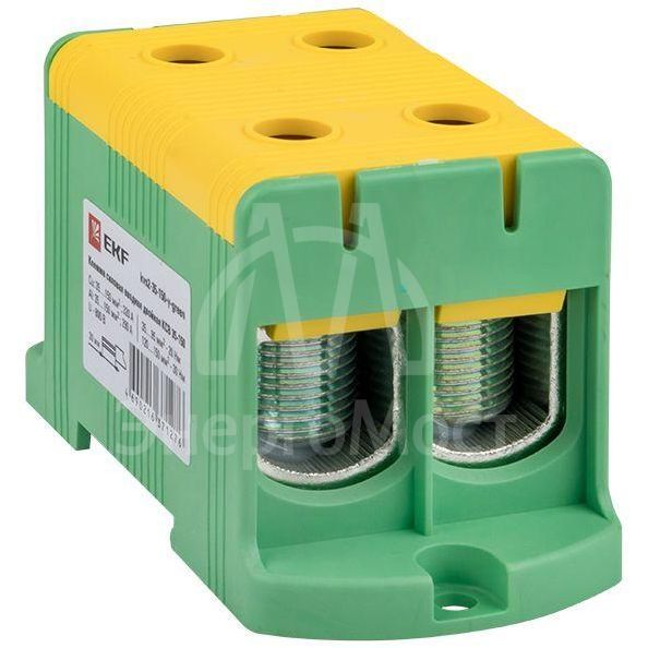 Клемма силовая вводная двойная КСВ 35-150кв.мм желт./зел. PROxima EKF kvs2-35-150-y-green