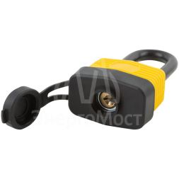 Замок навесной всепогодный 40х31мм длинная стальная дужка 6мм FIT 67193