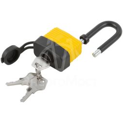 Замок навесной всепогодный 40х31мм длинная стальная дужка 6мм FIT 67193