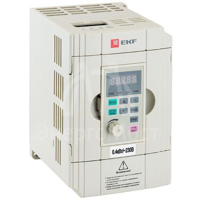 Преобразователь частоты 0.4/0.75кВт 1х230В VECTOR-100 PROxima EKF VT100-0R4-1B
