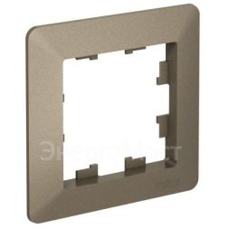 Рамка 1-м AtlasDesign Air шампань/дым. черн. SE ATN220501