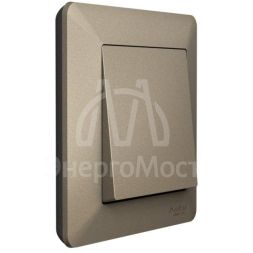 Рамка 1-м AtlasDesign Air шампань/дым. черн. SE ATN220501