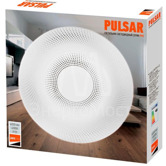 Светильник светодиодный PPB Pulsar 32Вт 4000К IP20 D320х60 JazzWay 5024748