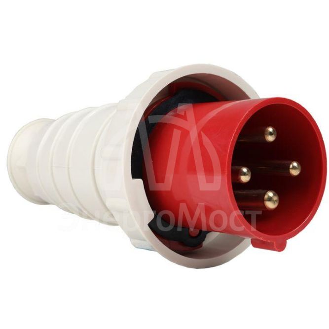 Вилка кабельная 034 63А 380AC 3P+PE 6ч IP67 КЭАЗ 222742