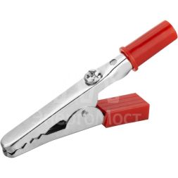 Зажим &amp;quot;крокодил&amp;quot; 5А 80 854 OAC-5A-55-R25 красн. ОНЛАЙТ 80854