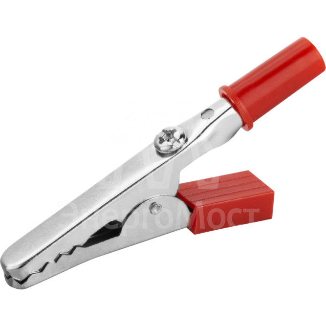 Зажим &amp;quot;крокодил&amp;quot; 5А 80 854 OAC-5A-55-R25 красн. ОНЛАЙТ 80854