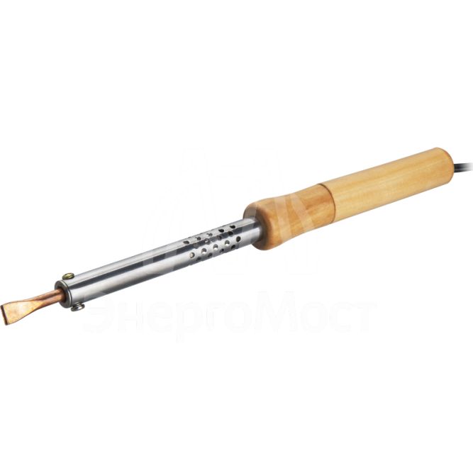 Паяльник 90 222 OSE-Pes06-60W-CP дерево; клин прямой ОНЛАЙТ 90222