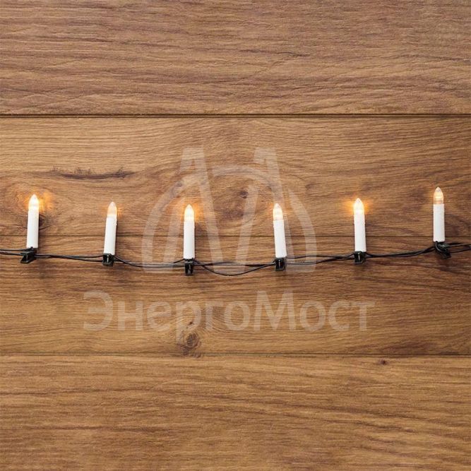 Гирлянда &amp;quot;Свечи LED&amp;quot; 6м 30LED 3Вт 220В IP20 тепл. бел. NEON-NIGHT 303-084