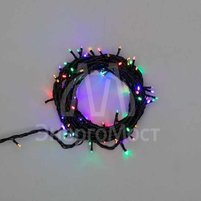 Гирлянда &amp;quot;ТВИНКЛ ЛАЙТ LED&amp;quot; (с контроллером 8 режимов) 10м 100LED 10Вт 220В IP44 мультиколор NEON-NIGHT 303-139