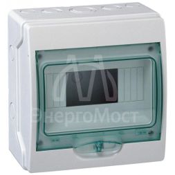 Бокс ОП Kaedra 8мод. сер. с прозр. дверью IP65 SchE 13978