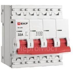 Выключатель нагрузки 4п 32А ВН-63N PROxima EKF S63432