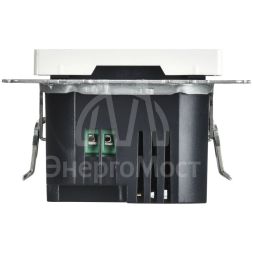 Розетка СП BRITE РЮ11-2-БрАБ USB A+C 45Вт высокоскор. заряд. арктич. бел. IEK BR-U22-045-K91