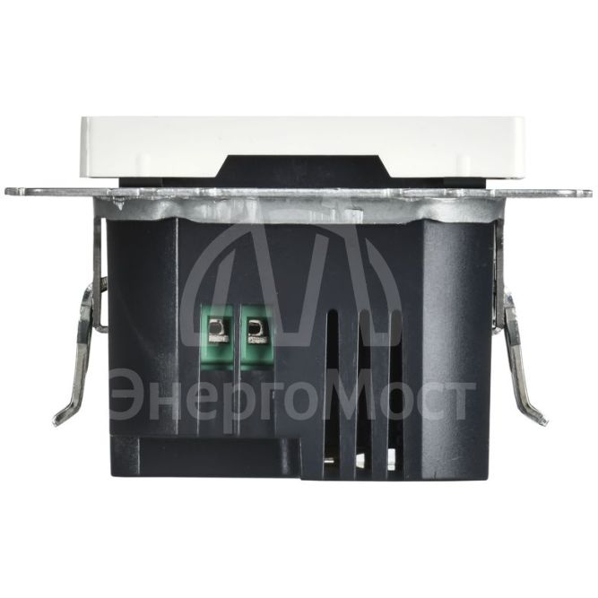 Розетка СП BRITE РЮ11-2-БрАБ USB A+C 45Вт высокоскор. заряд. арктич. бел. IEK BR-U22-045-K91